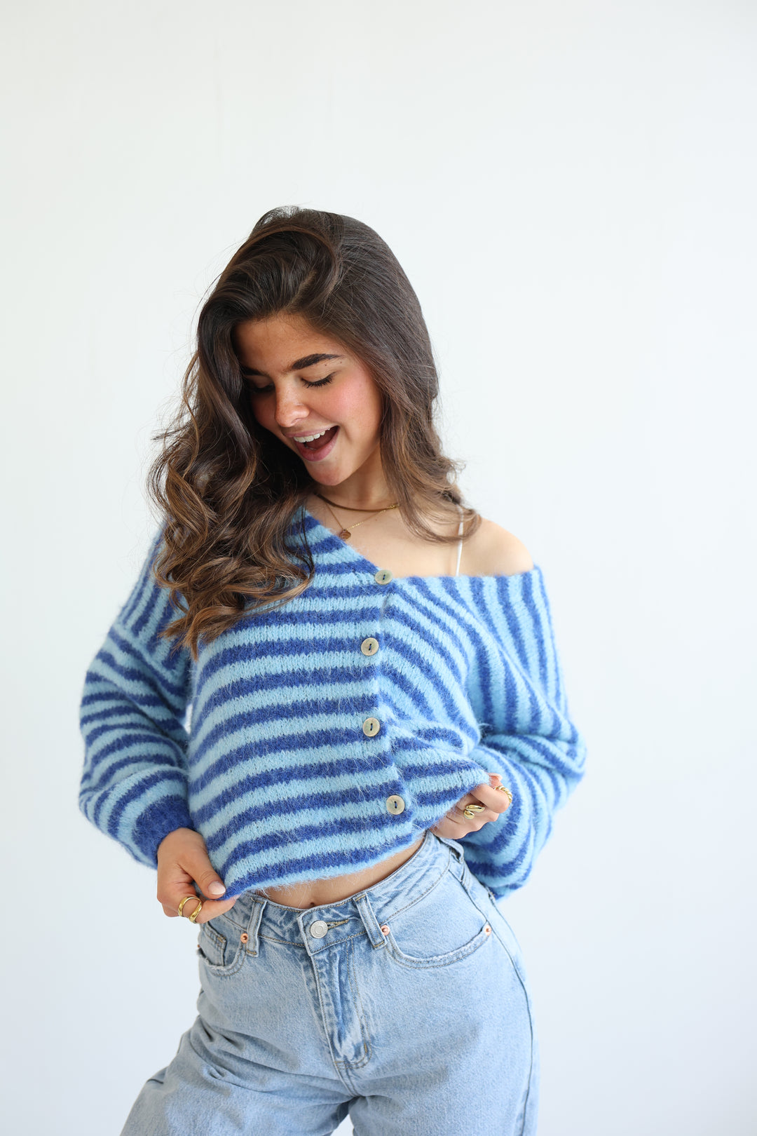 Gestreifter Cardigan Cosima