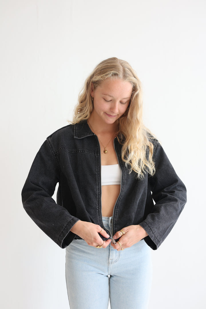 Nova Zip Denim Jacket