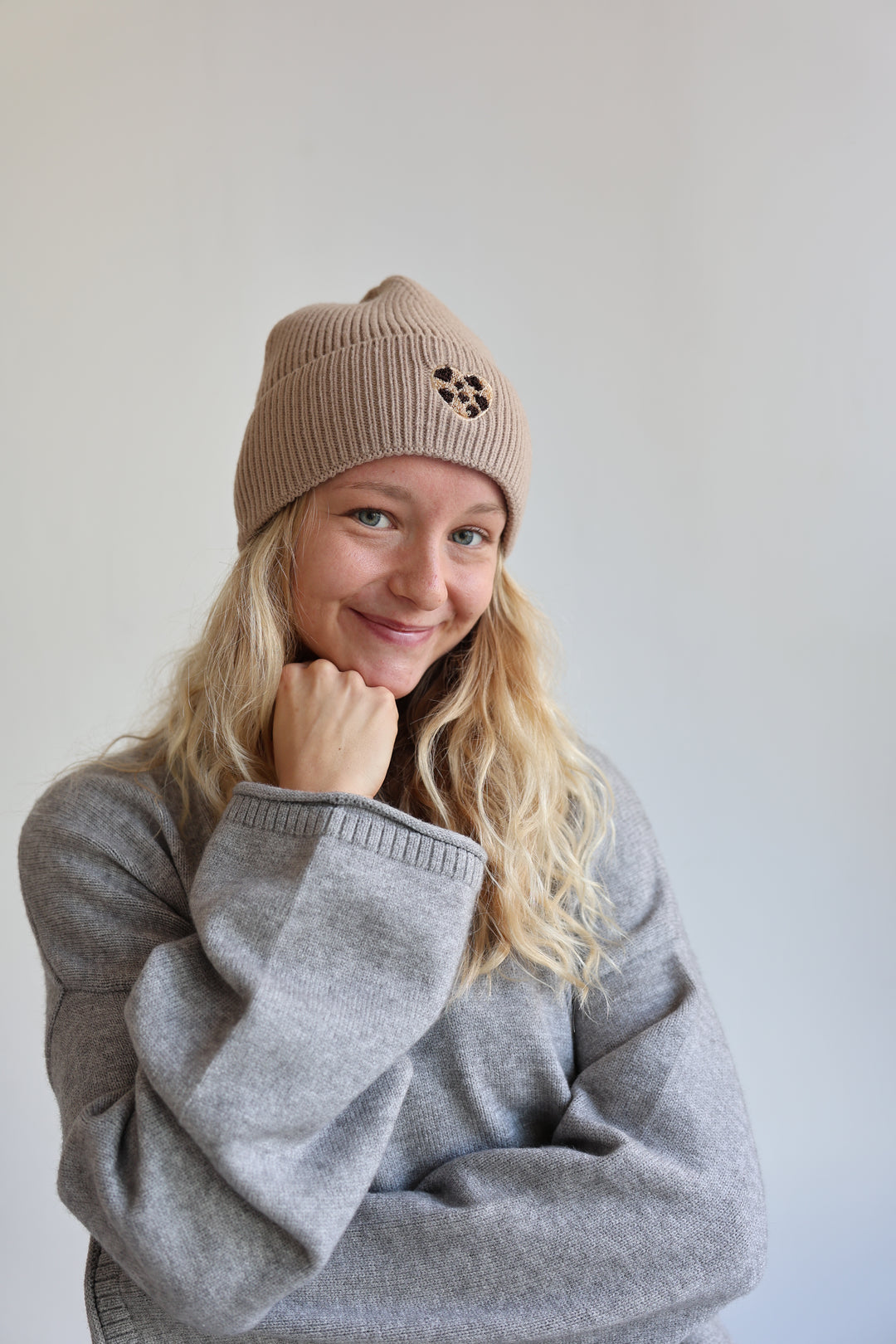 Mütze Leopard Heart