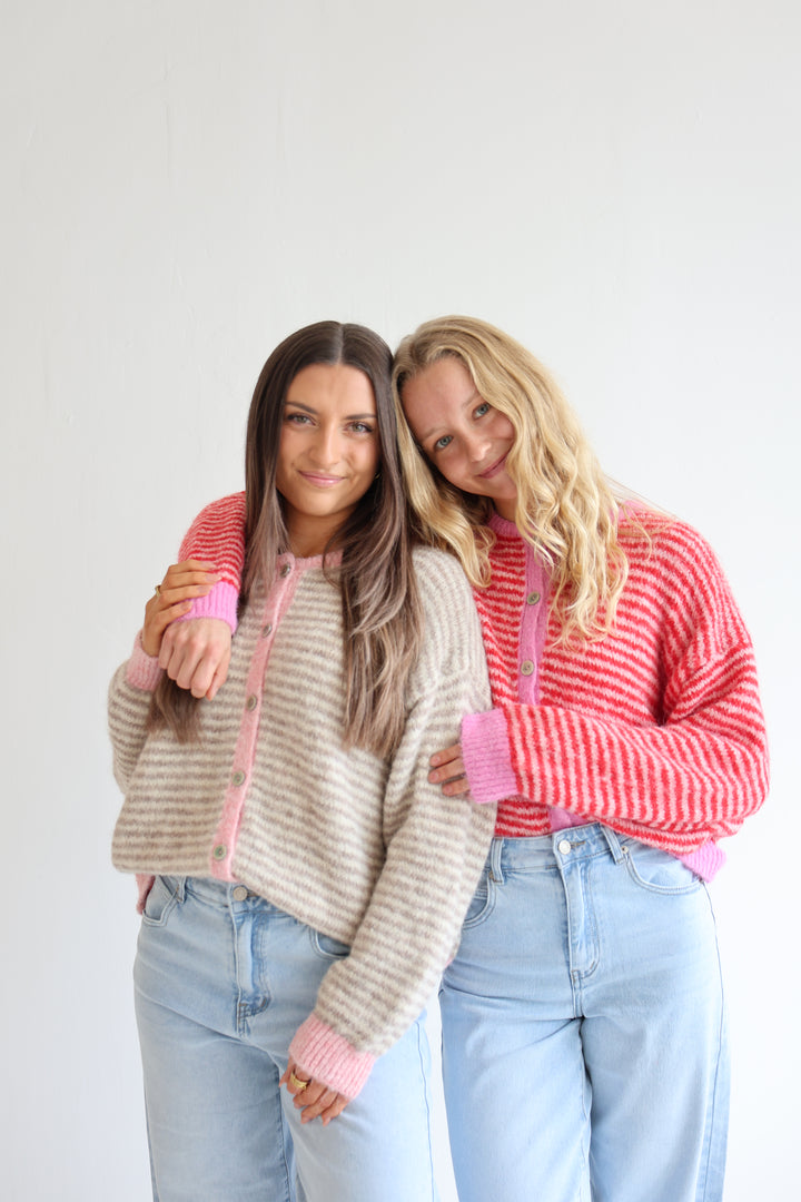 Gestreifter Cardigan Moodline Knit