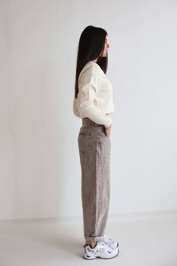 Barrel Fit Cocoa Shades Jeans