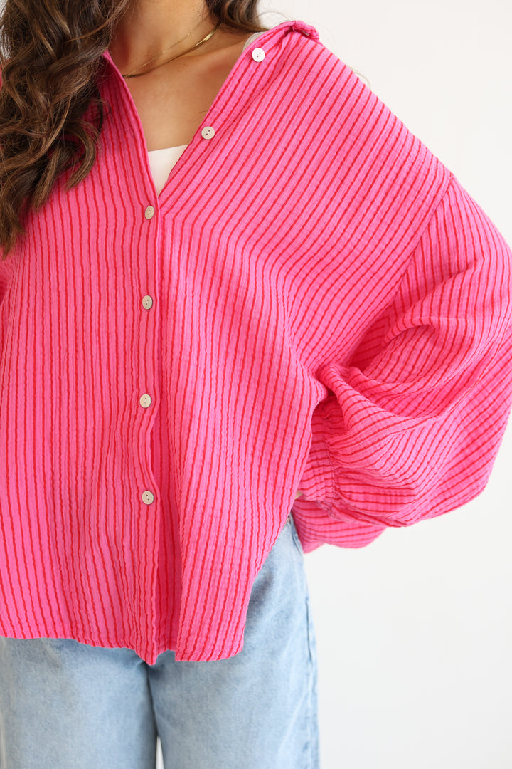 Musselinbluse Casual Stripes