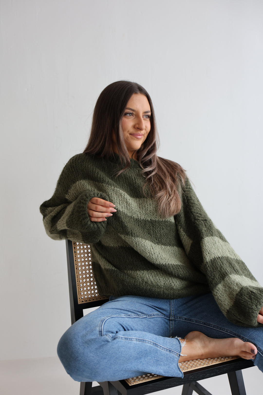 Fluffy Blockstripes Pullover Hannah
