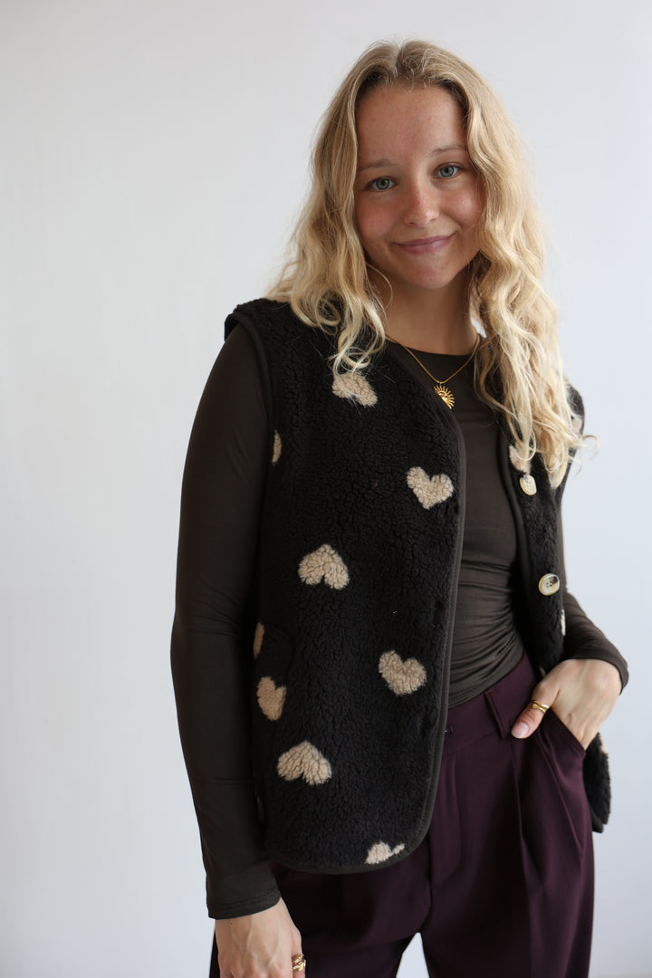 Teddyweste Warm Heart