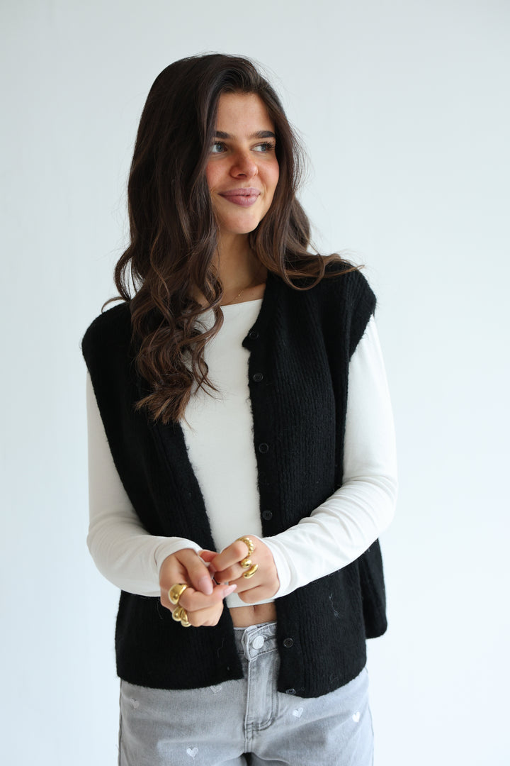 Einfarbige Weste Jolina