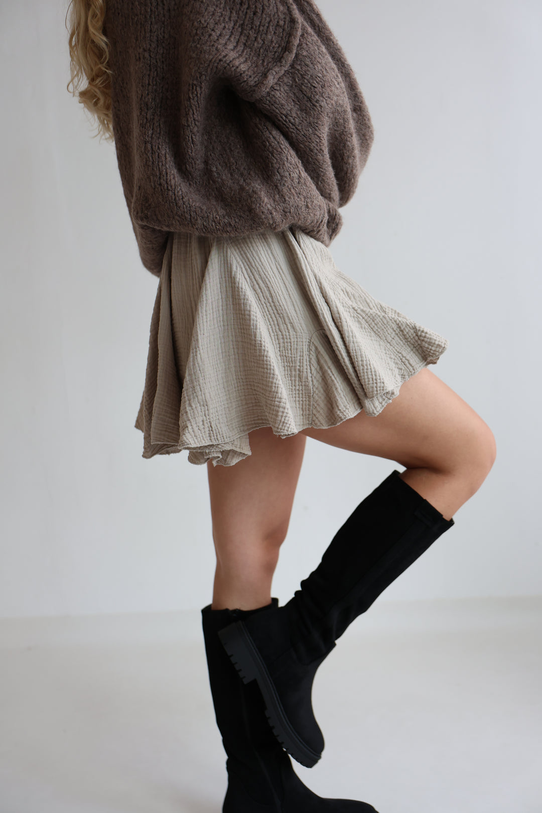 Volantrock aus Musselin Mila