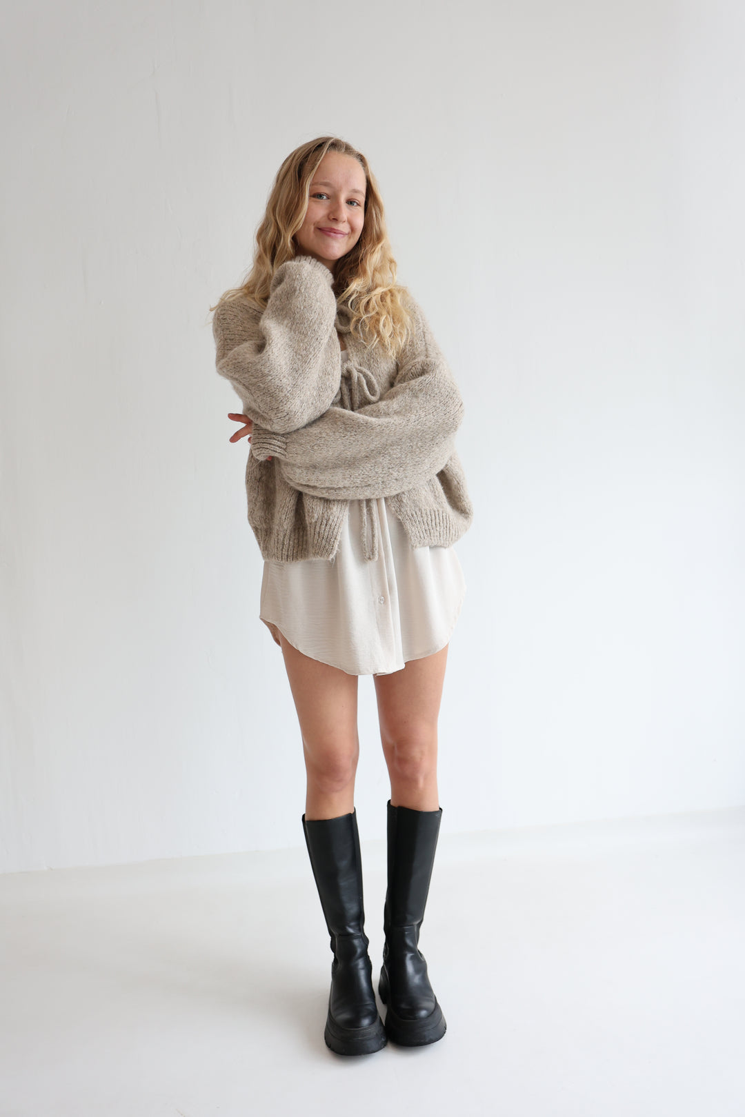 Einfarbiger Blusenrock