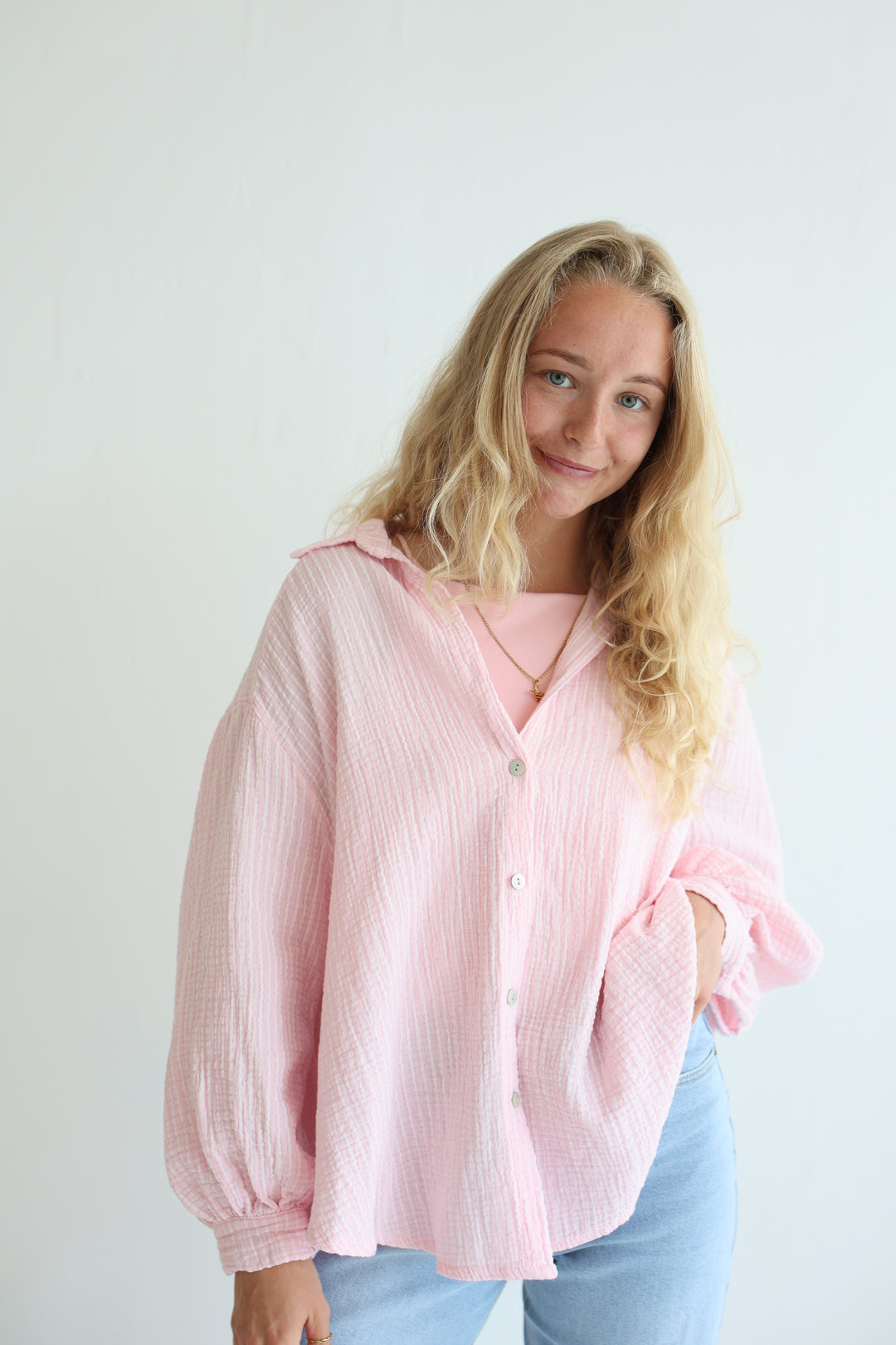 Musselinbluse Casual Stripes