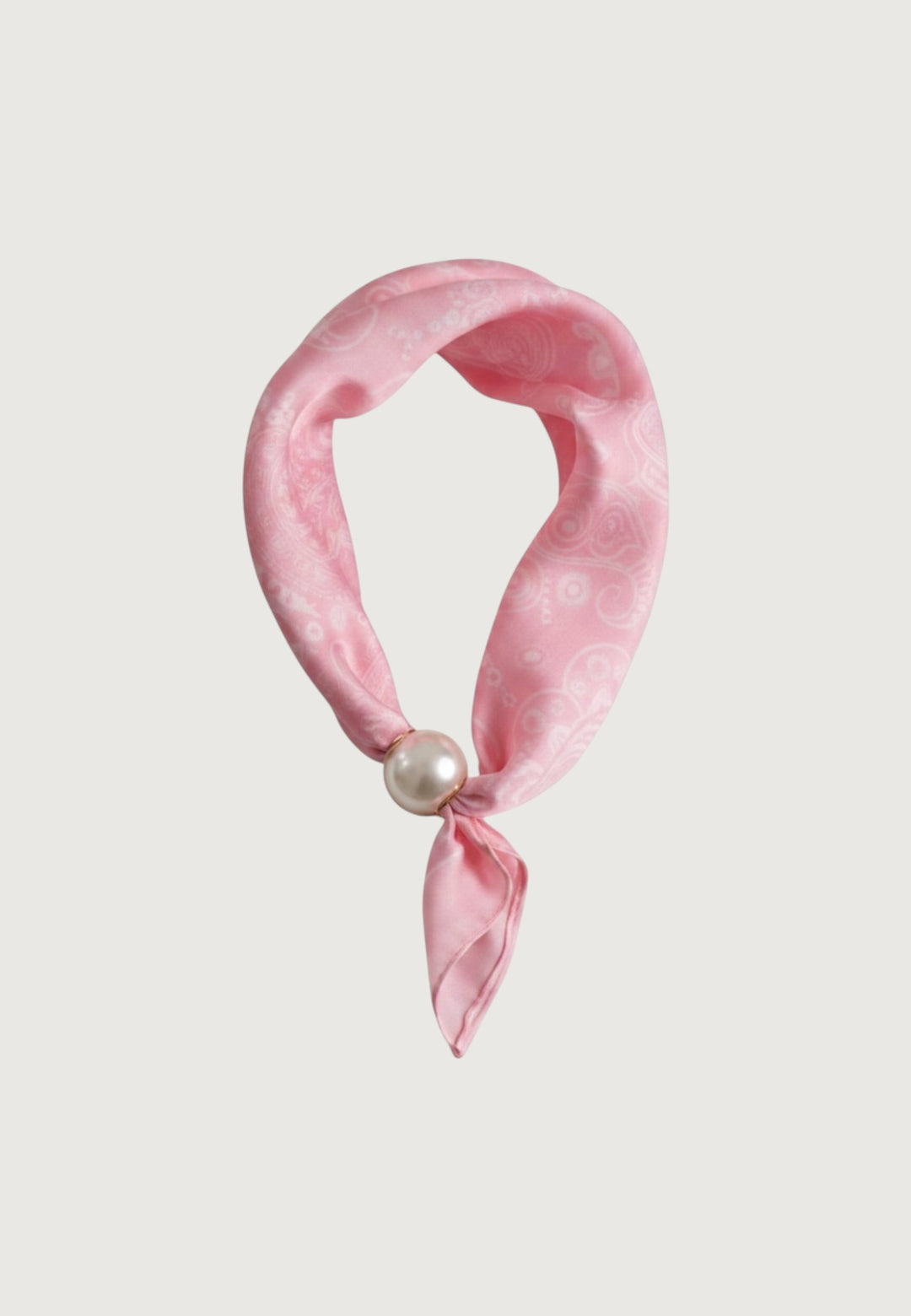 Satin Scarf Perlmutt Pearl