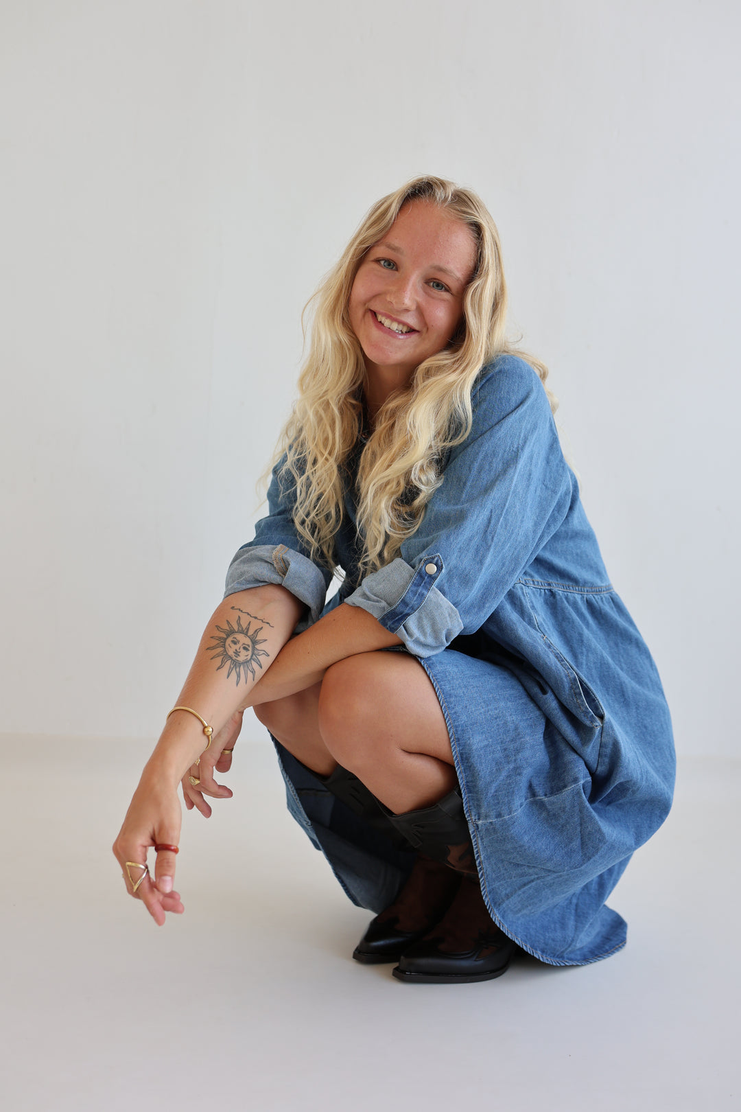 Relaxed Fit Denim Dress