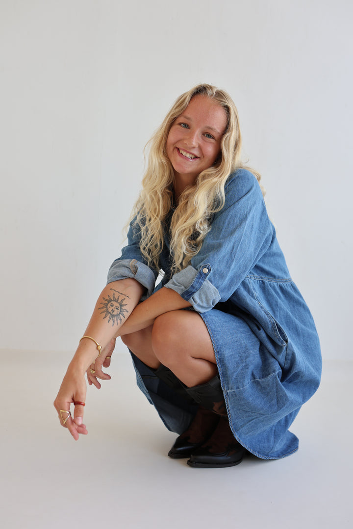 Relaxed Fit Denim Dress