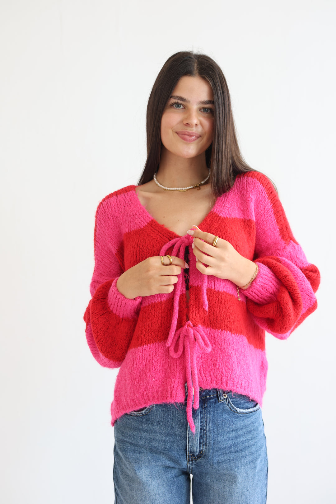Gestreifter Cardigan Luana