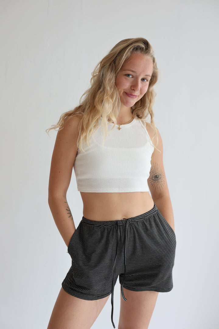 Soft Striped Shorts