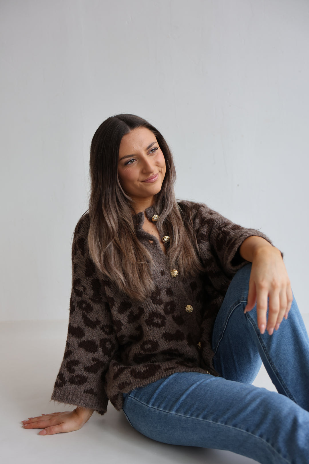 Leopard Glam Oversize Cardigan