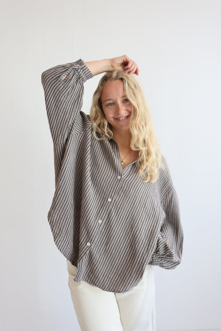 Musselinbluse Casual Stripes