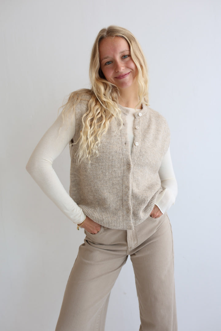 Einfarbige Weste Jolina