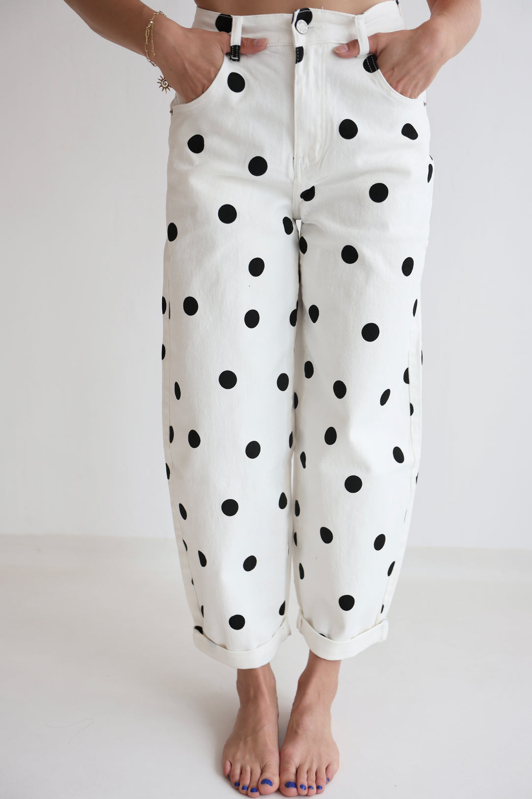Polka Dots Ballon Jeans