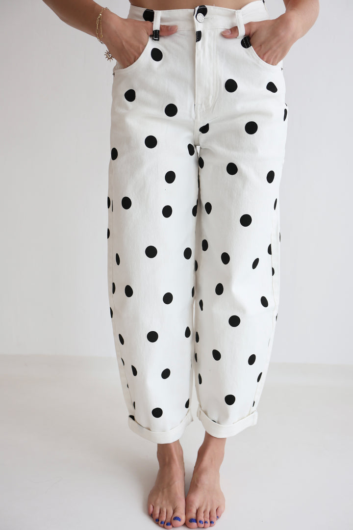 Polka Dots Ballon Jeans