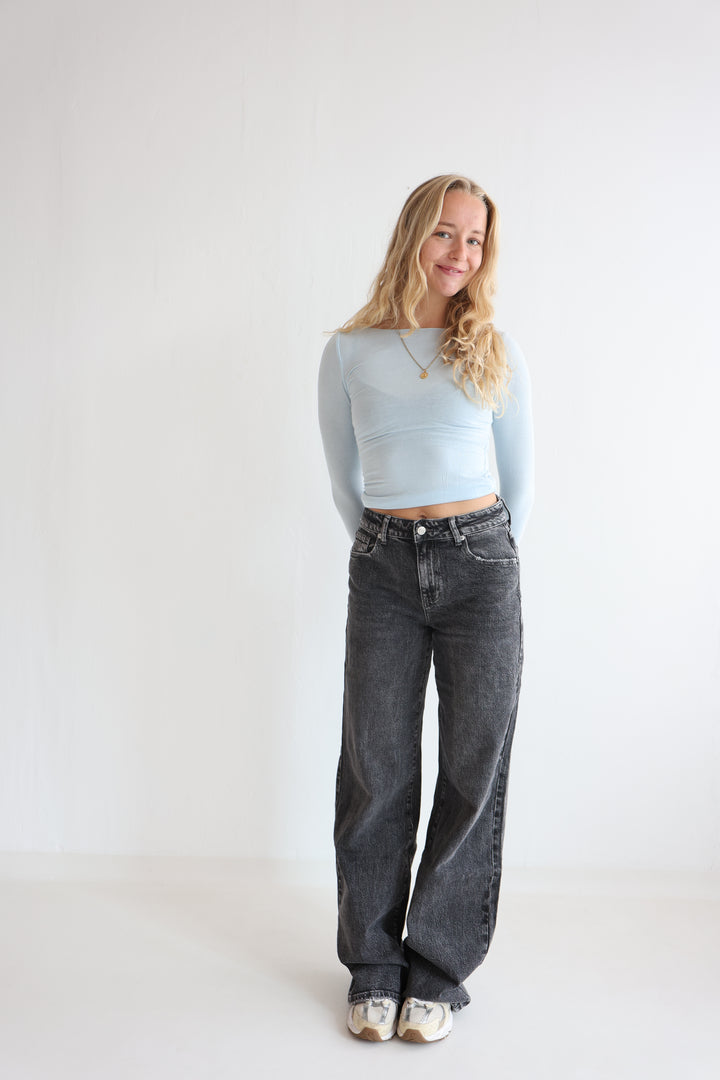Romy Extra Long Wide Leg Jeans