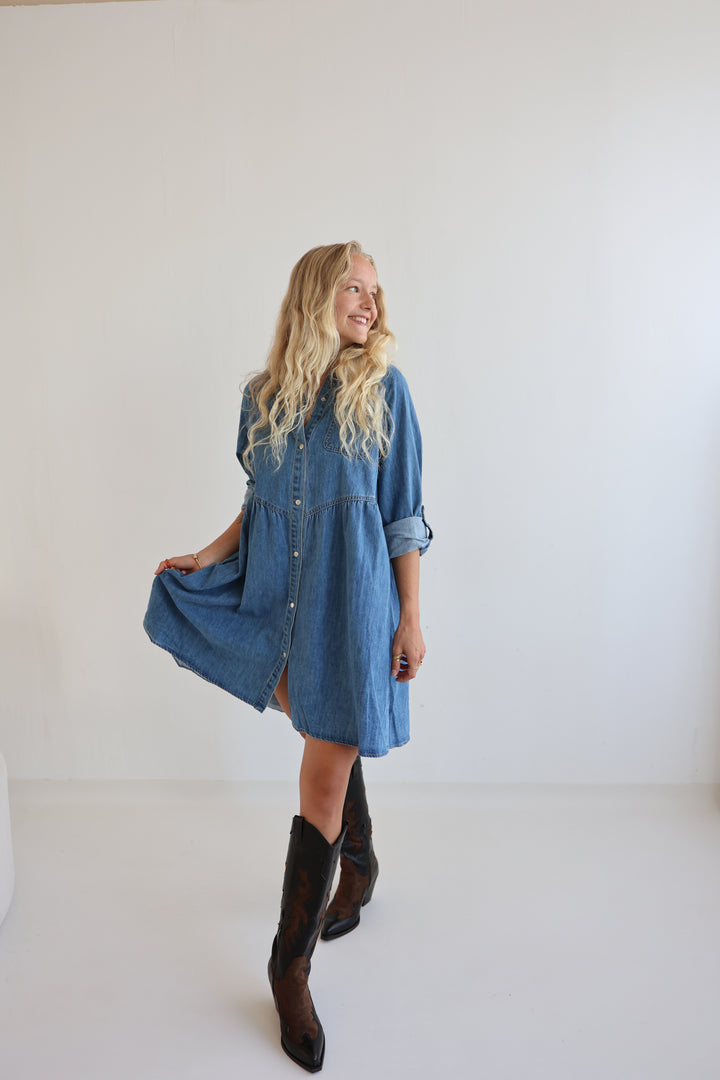 Relaxed Fit Denim Dress