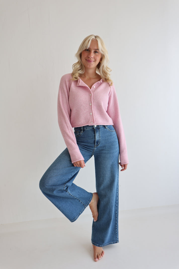 Cropped Super Fine Cardigan Luna