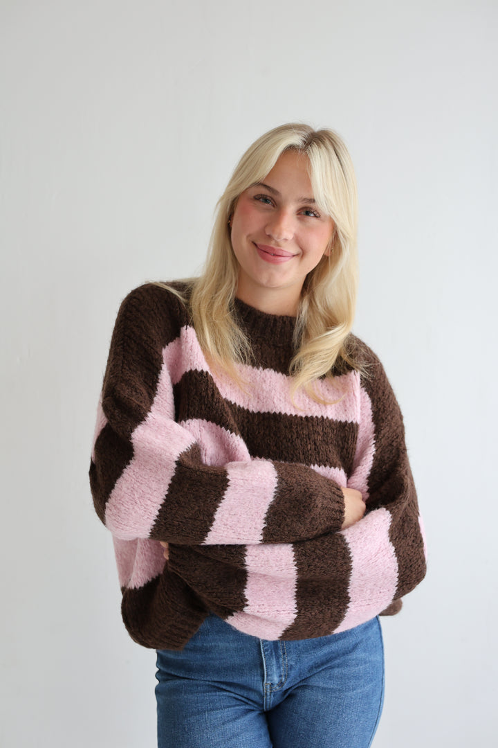 Fluffy Blockstripes Pullover Hannah