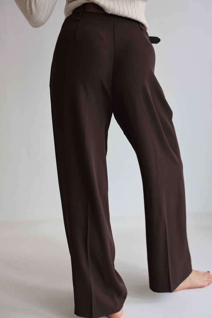 Bundfaltenhose mit Gürtel Anna