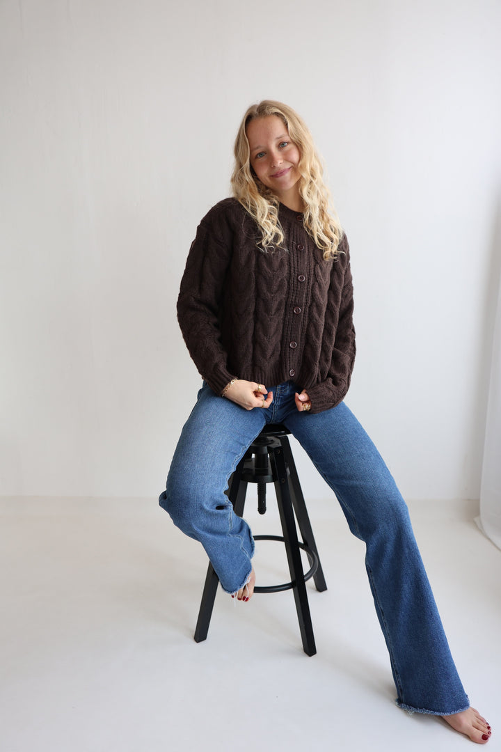 Luna Cable Knit Cardigan