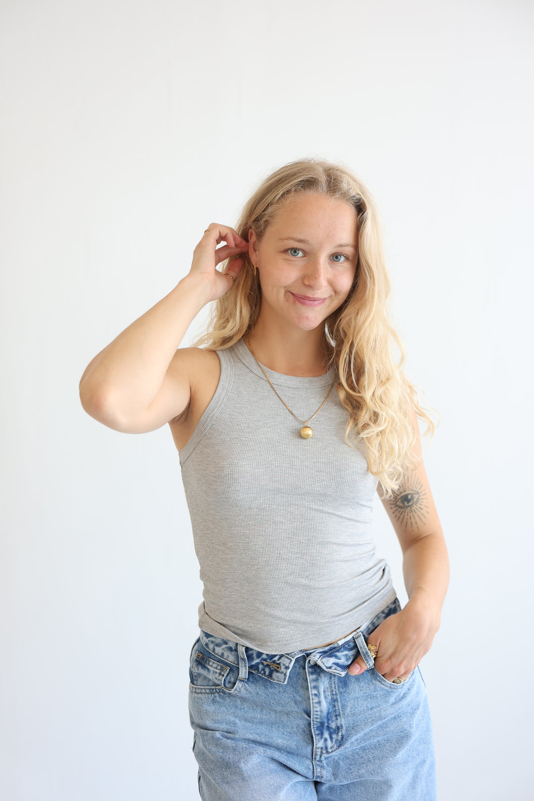 Slim Fit Ribbed Tanktop