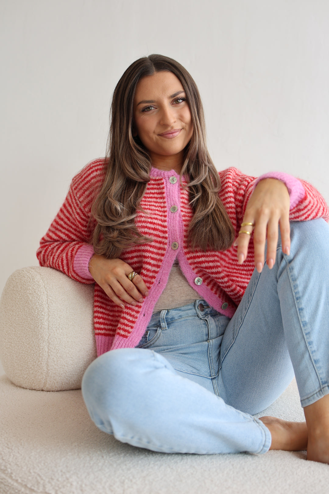 Gestreifter Cardigan Moodline Knit