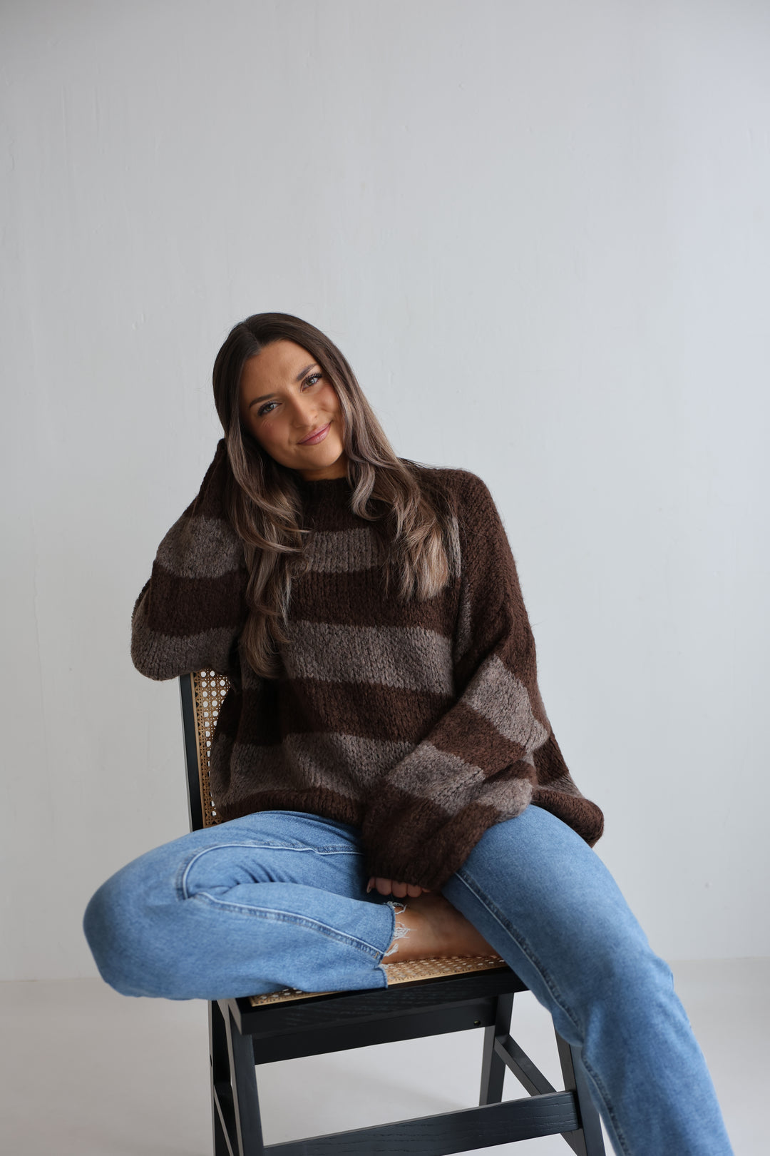 Fluffy Blockstripes Pullover Hannah