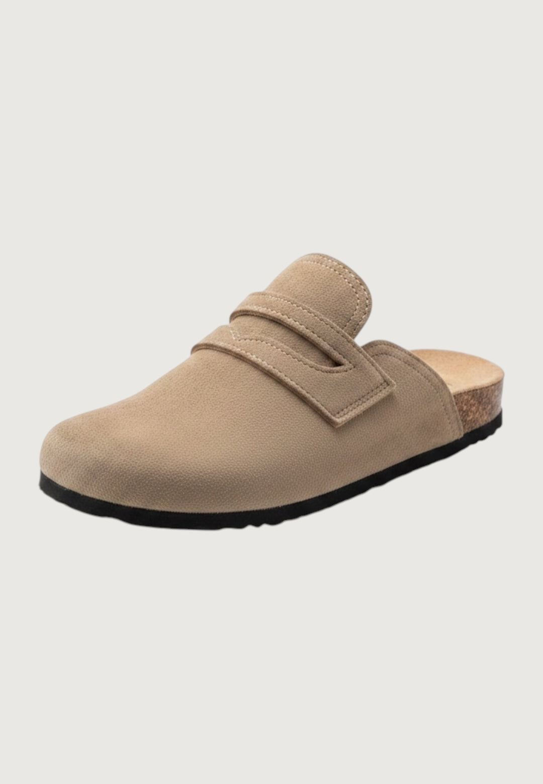 Soft Suede Touch Slip-On Mules