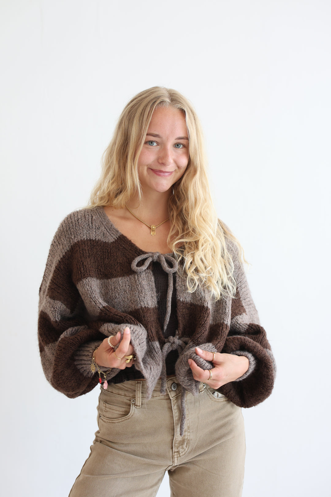 Gestreifter Cardigan Luana