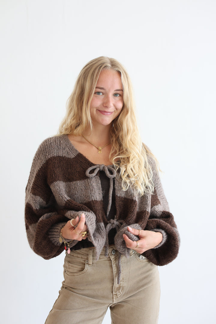 Gestreifter Cardigan Luana