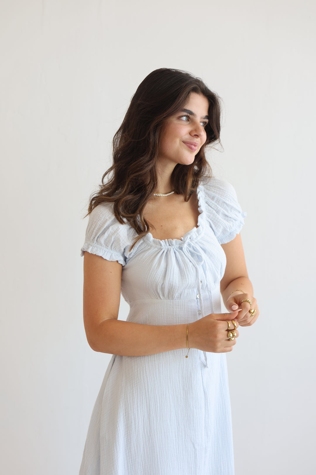 Taffy Pastel Ruffle Midi Dress