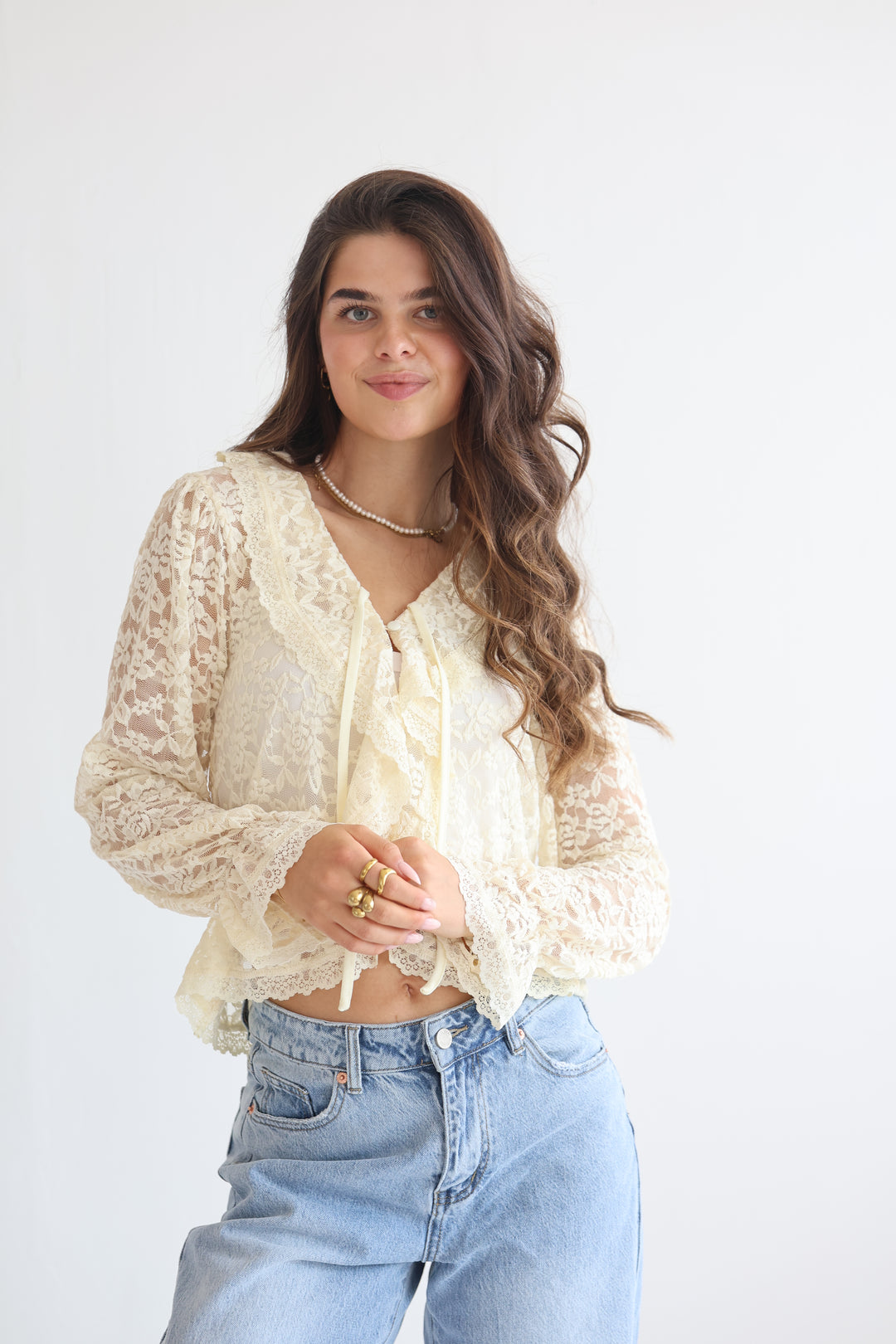 Vintage Sleeve Bluse