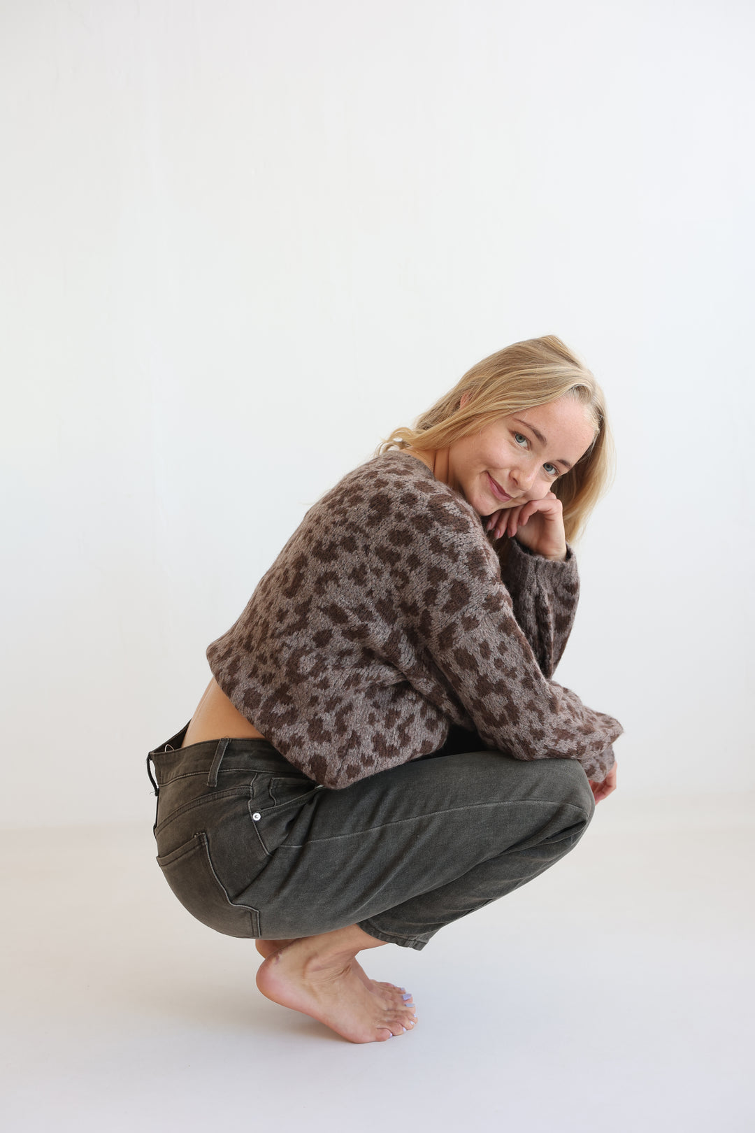 Pullover Soft Leopard Knit