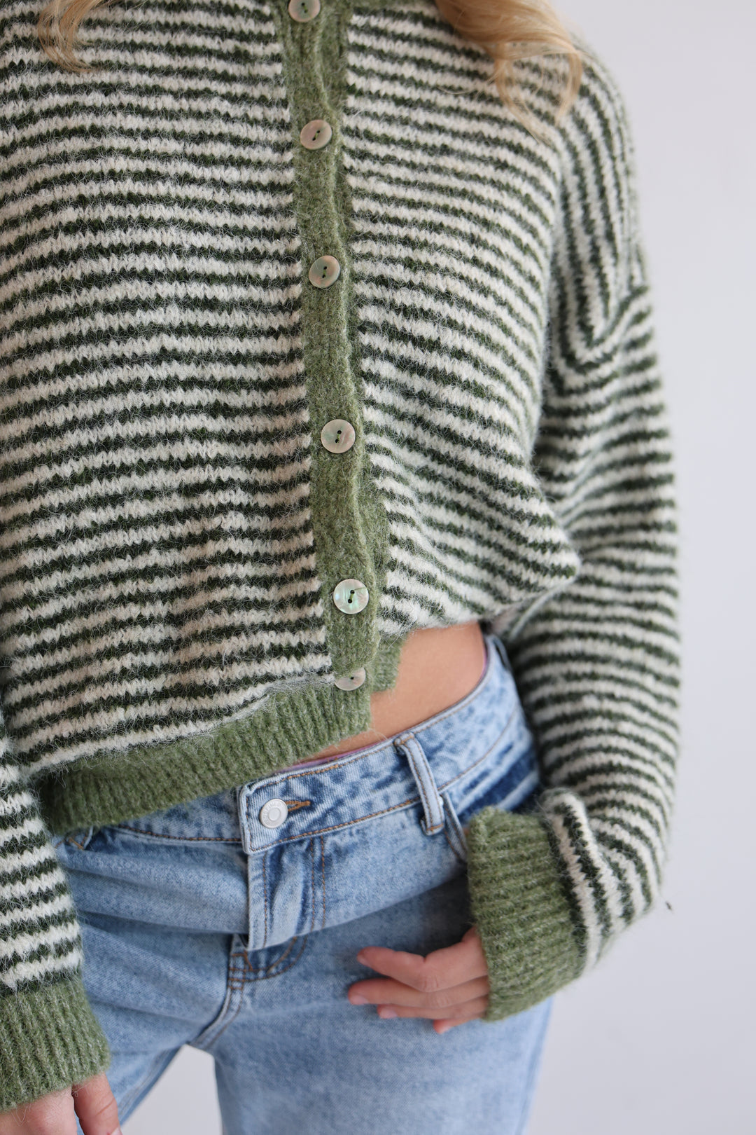 Gestreifter Cardigan Moodline Knit