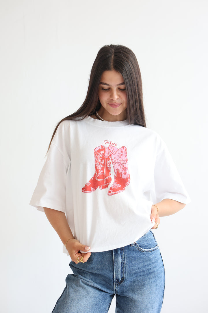 Western Boots Relaxed Fit Tee