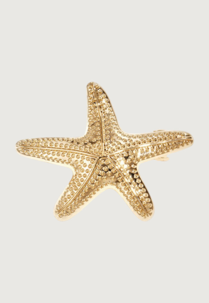 Golden Starfish Hair Clip