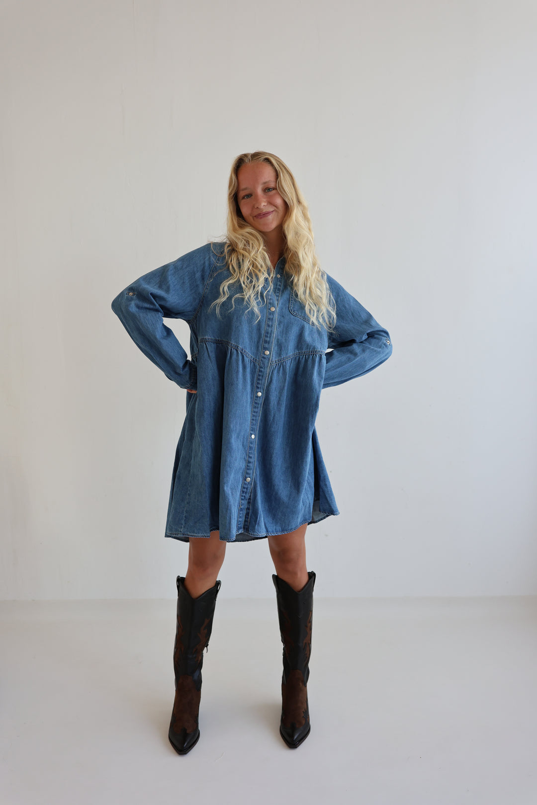 Relaxed Fit Denim Dress