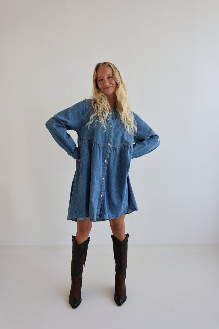 Relaxed Fit Denim Dress