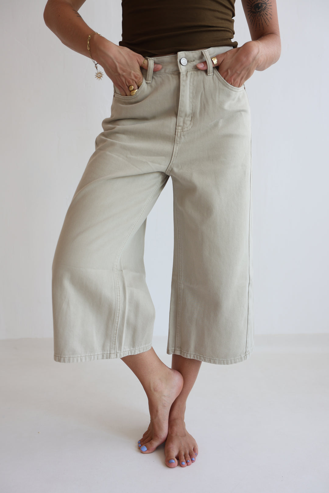 Sandstone Muse Denim Culotte