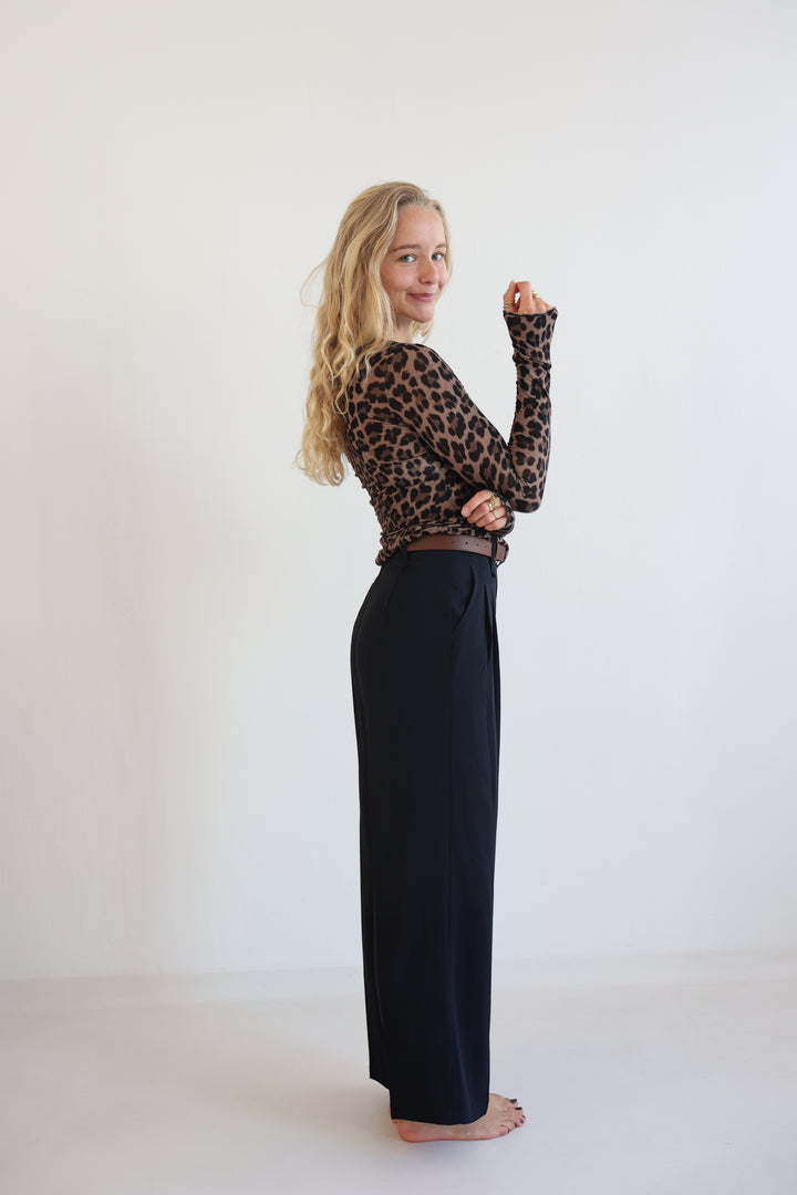 Bundfaltenhose mit Gürtel Anna