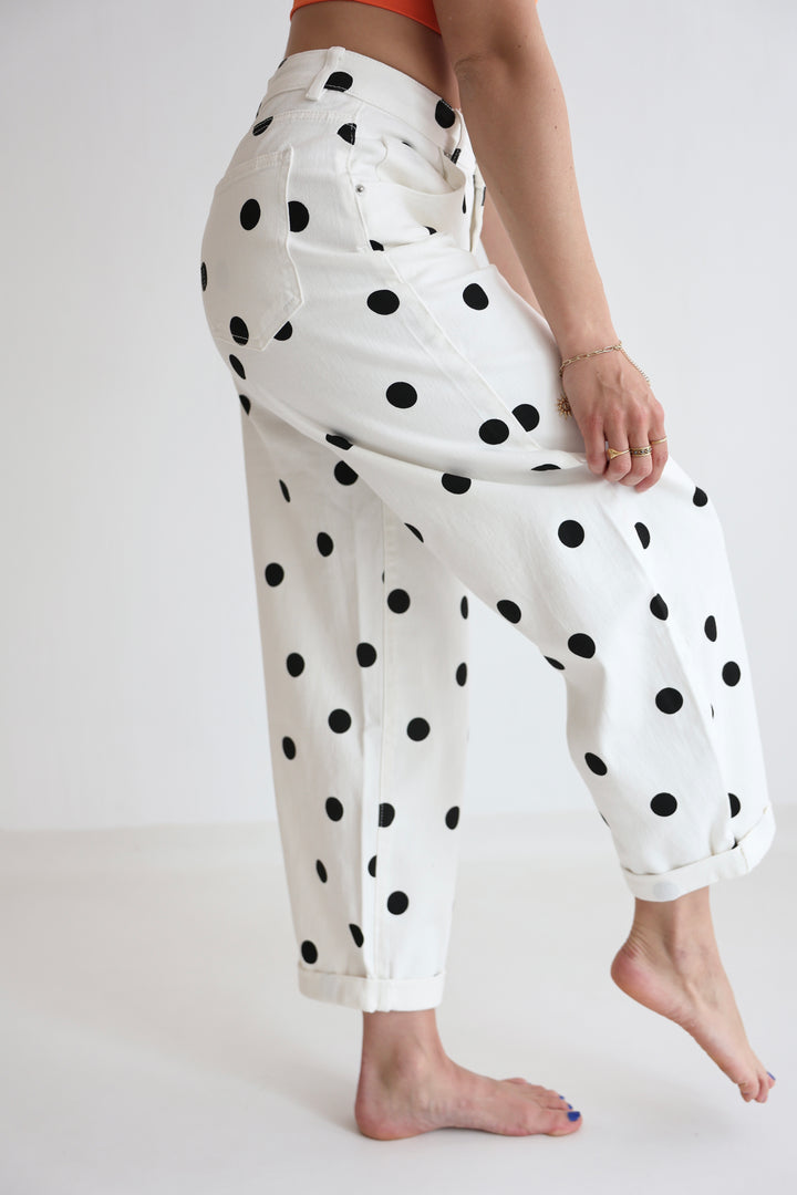 Polka Dots Ballon Jeans