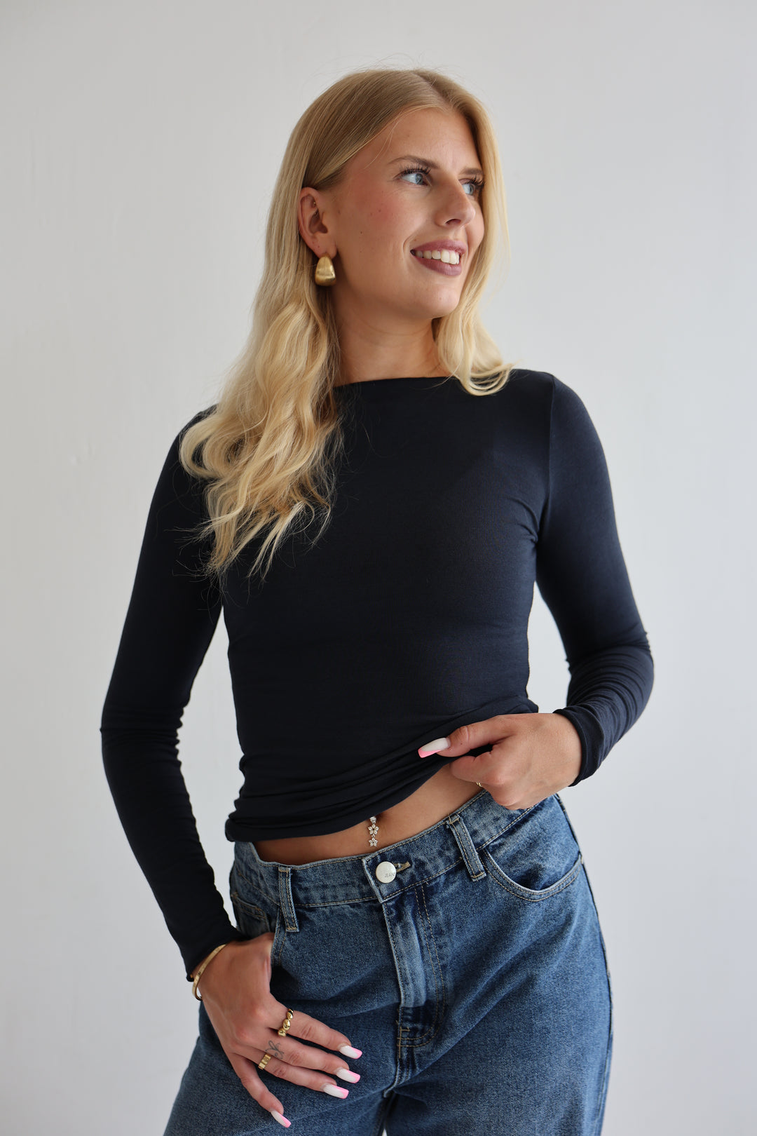 Cashmere Longsleeve Liliana (einfarbig)