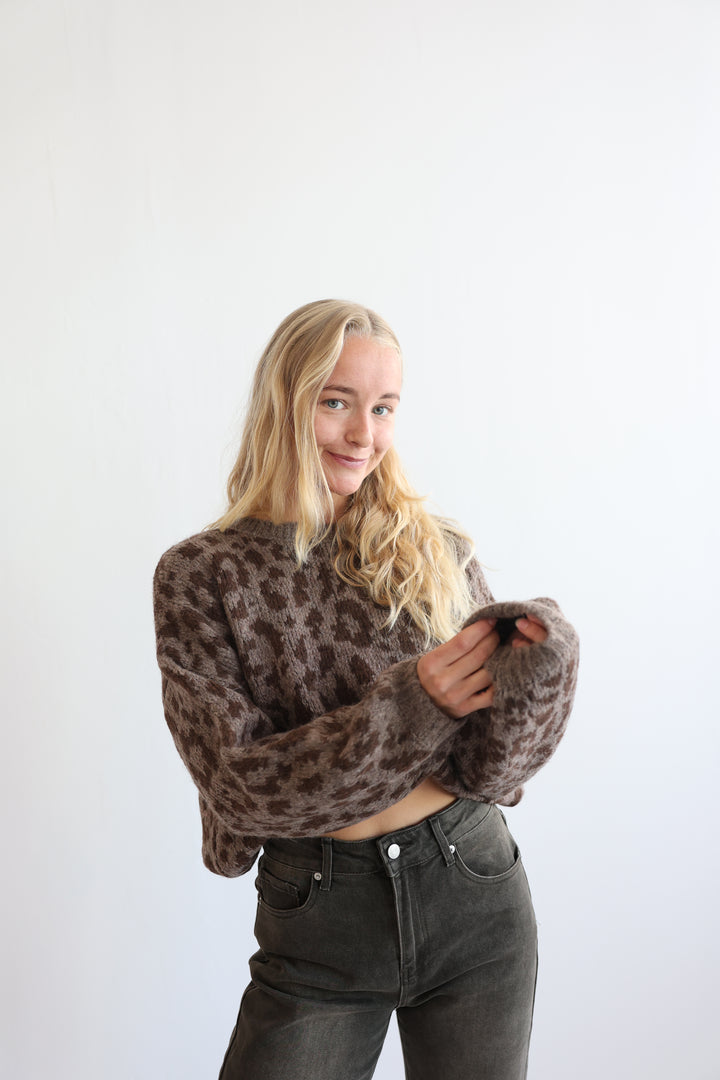 Pullover Soft Leopard Knit