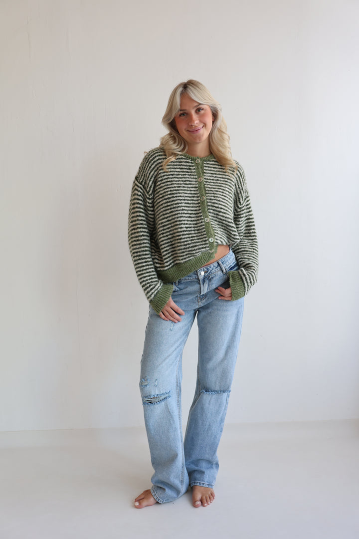 Gestreifter Cardigan Moodline Knit