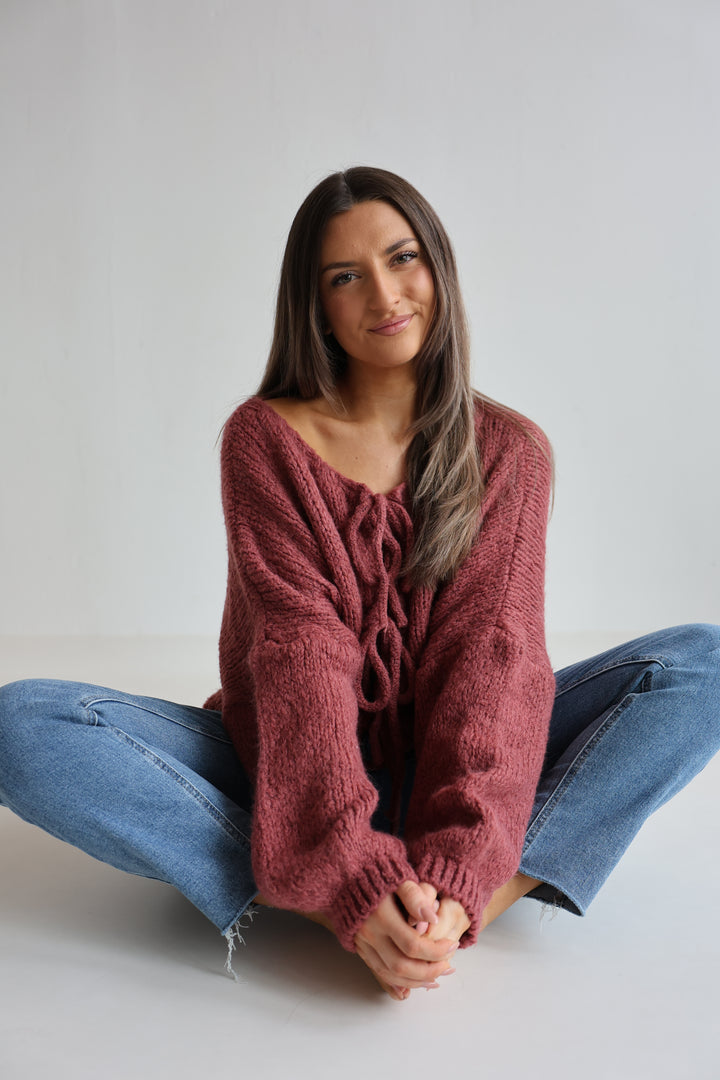 Langarm Cardigan mit Schleifen Lilly