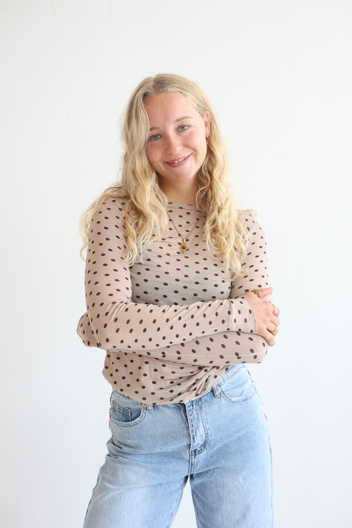 Polka Dots Cashmere Longsleeve